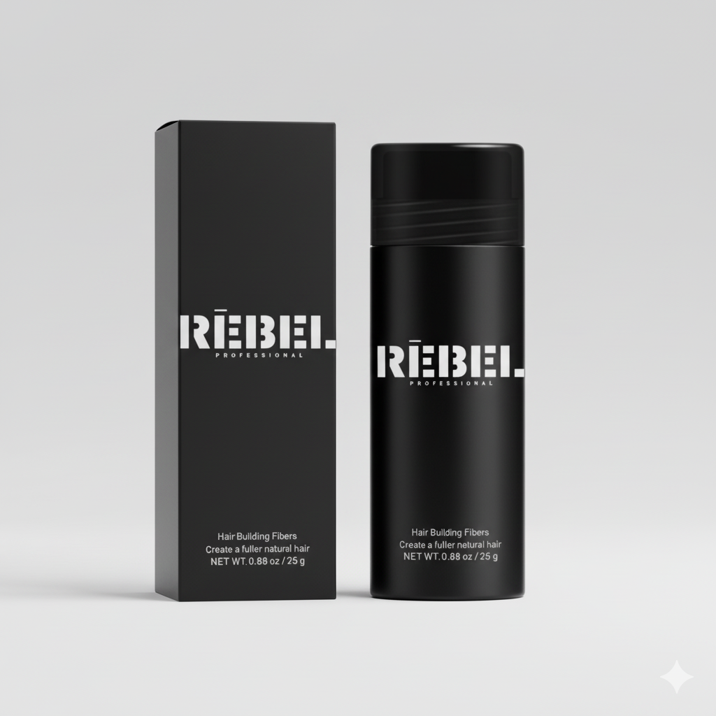 Fibras Capilares Rebel Professional 27g - Relleno Capilar de Queratina Natural